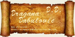 Dragana Dabulović vizit kartica